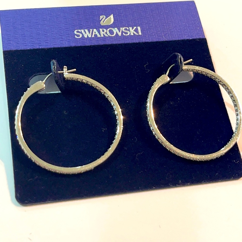 Swarovski Crystal Hoops Earrings